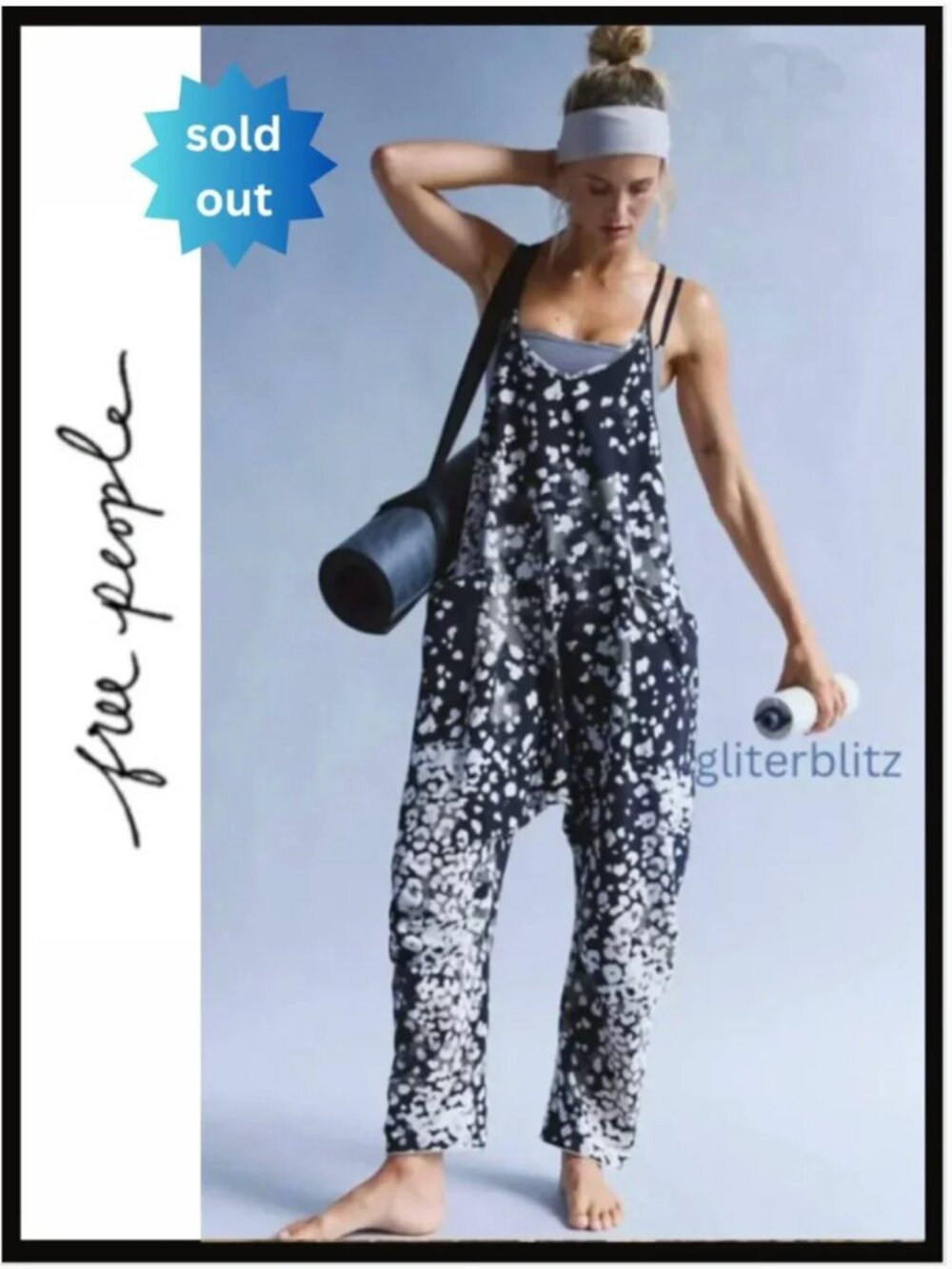 Free People Hot Shot Printed Onesie Wildside Black Combo